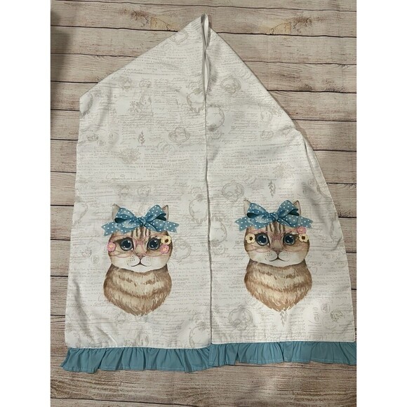 Charming Home Spring Summer Kitty Cat Table Runner Decor Spring Summer 13" x 72" - Picture 1 of 6